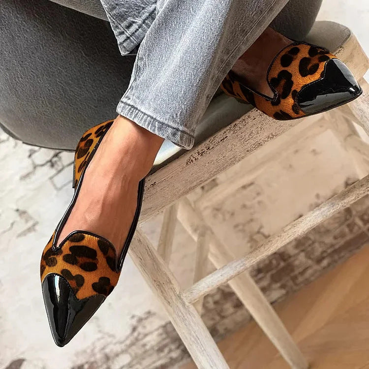 Avera - Moccasins with Leopard Charm