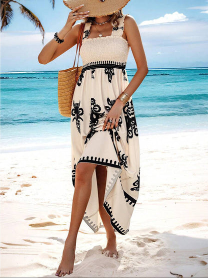 Alentejo | Vestido Largo de Tirantes con Estampado