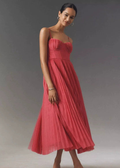 Avondjurk Nieuwe jurk Sexy strapless rugloos lange jurk Mouwloos Diep V Slim-fit bruidsmeisjesjurk voor vrouwen