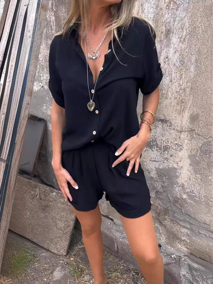 Carmela | Conjunto de Verano con Camisa de Manga Corta y Short
