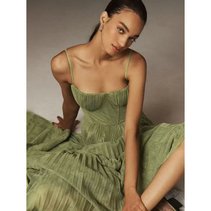 Avondjurk Nieuwe jurk Sexy strapless rugloos lange jurk Mouwloos Diep V Slim-fit bruidsmeisjesjurk voor vrouwen