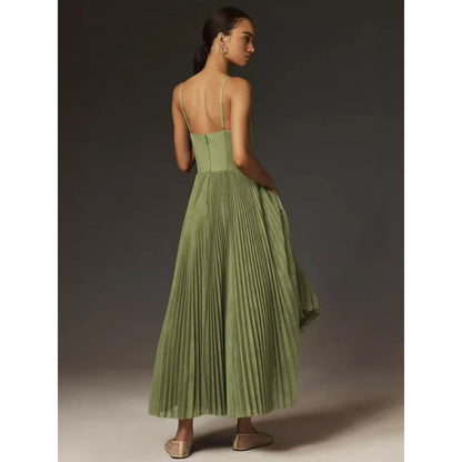 Avondjurk Nieuwe jurk Sexy strapless rugloos lange jurk Mouwloos Diep V Slim-fit bruidsmeisjesjurk voor vrouwen