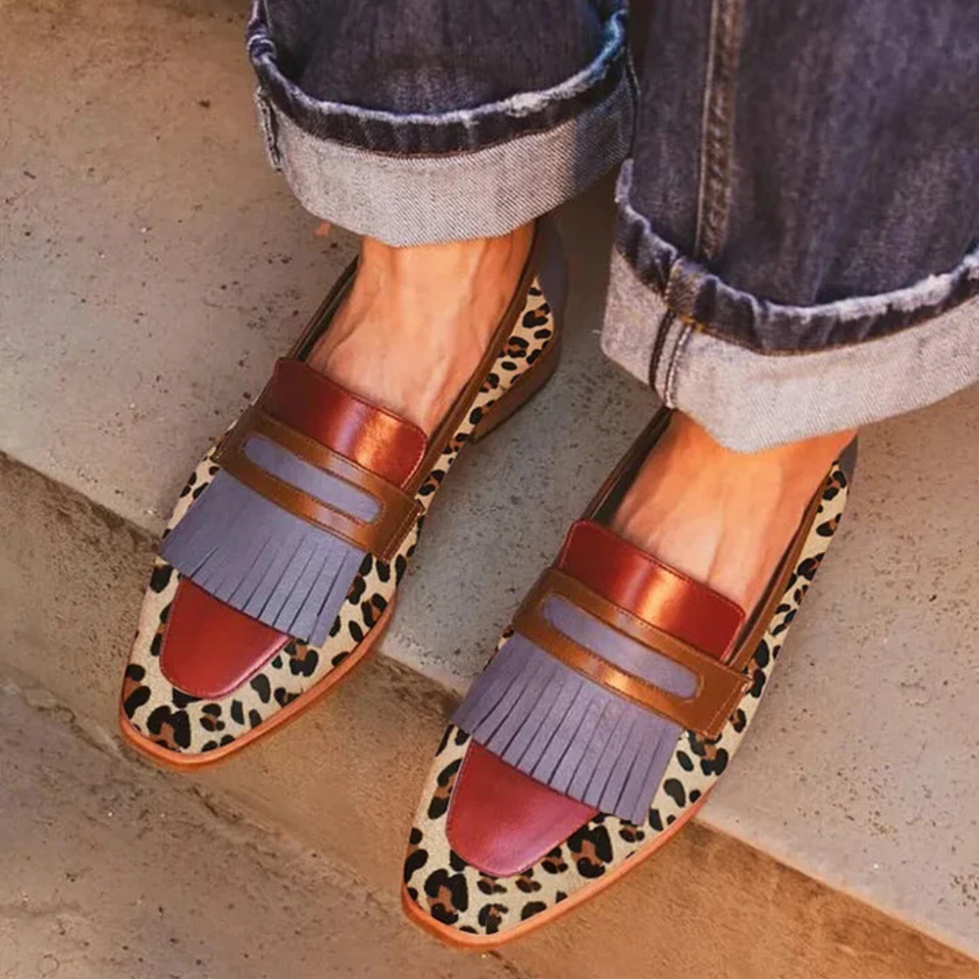 Zelda - Elegante Leopard Mocassins