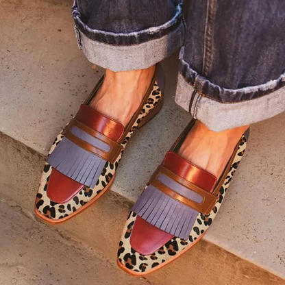 Zelda - Elegante Leopard Mocassins