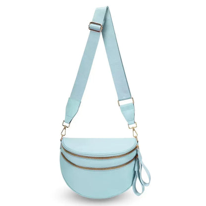 Zwart-wit geruite ruime heuptas Crossbodytassen voor dames Heren Mode Reisbenodigdheden Mama Tas Luiertas