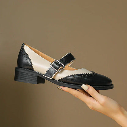 Miana Leather Mary Jane Shoes