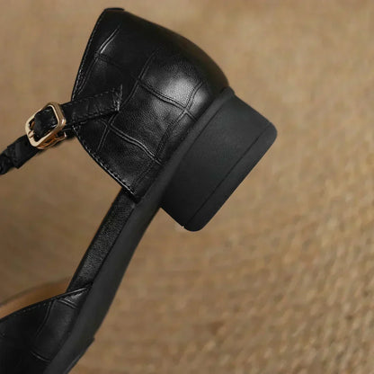 Leather Mary Jane Shoes