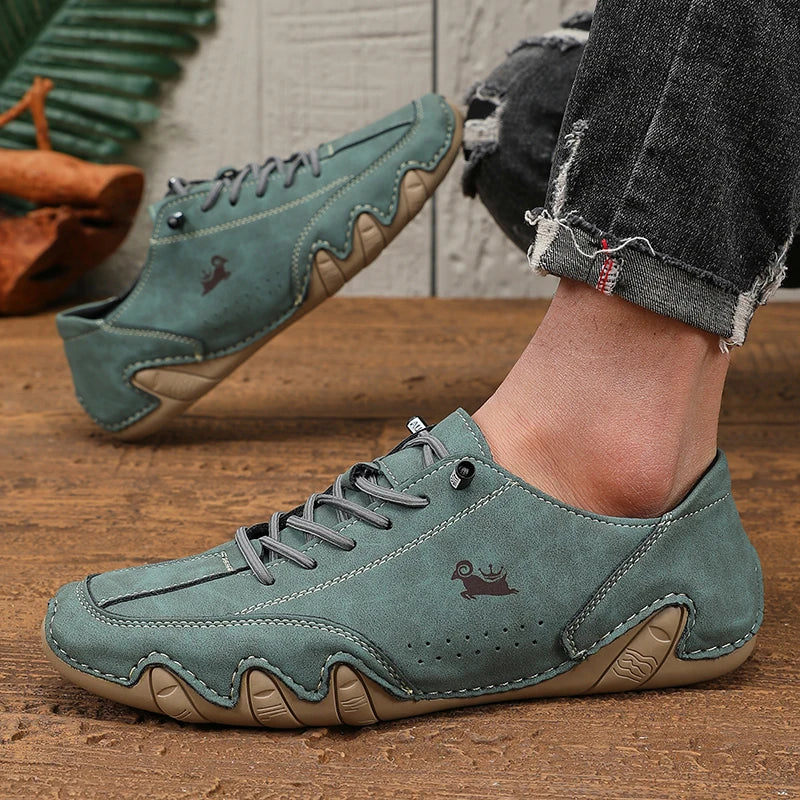 Klassieke loafers Trendy duurzaam kunstleer Waterdichte antislip vrijetijdsschoenen voor buiten wandelen Motorlaarzen voor heren