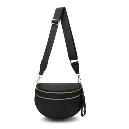 Zwart-wit geruite ruime heuptas Crossbodytassen voor dames Heren Mode Reisbenodigdheden Mama Tas Luiertas