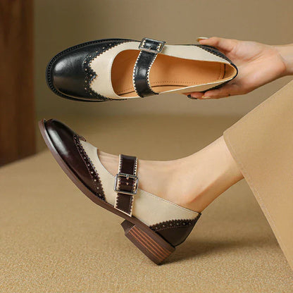 Miana Leather Mary Jane Shoes