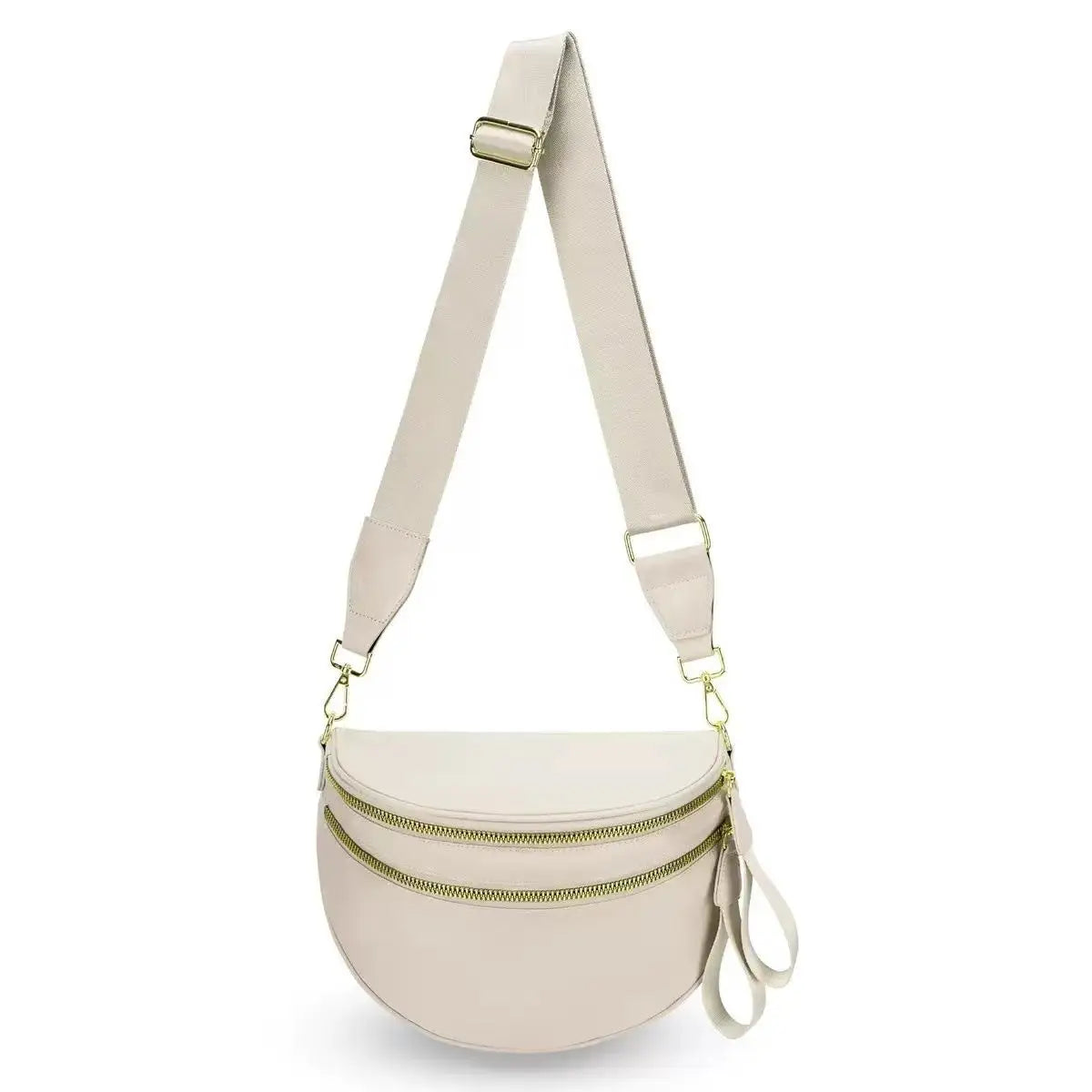 Zwart-wit geruite ruime heuptas Crossbodytassen voor dames Heren Mode Reisbenodigdheden Mama Tas Luiertas