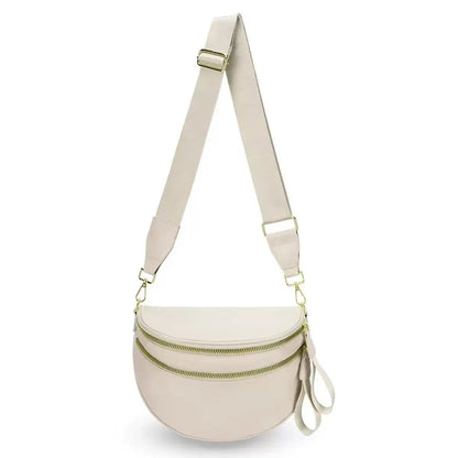 Zwart-wit geruite ruime heuptas Crossbodytassen voor dames Heren Mode Reisbenodigdheden Mama Tas Luiertas