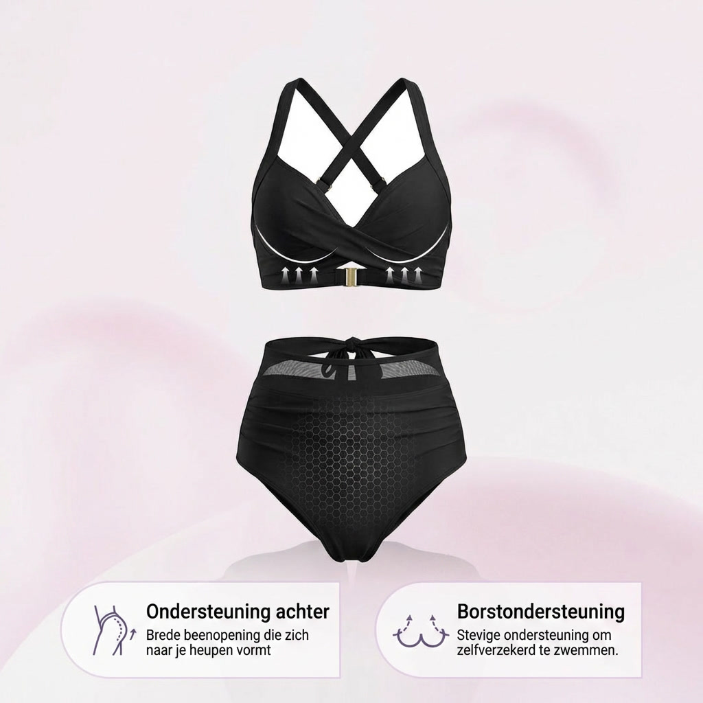 Sabina | Bañador Entero con Escote Halter y Efecto Reductor