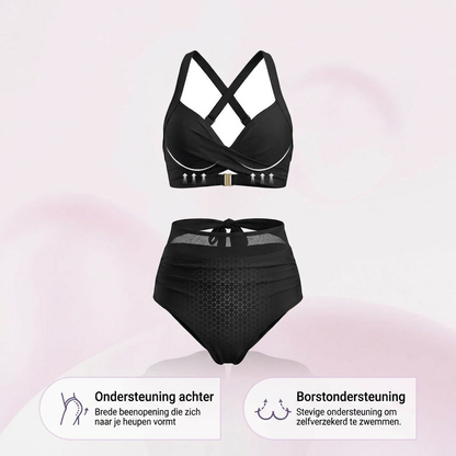 Sabina | Bañador Entero con Escote Halter y Efecto Reductor