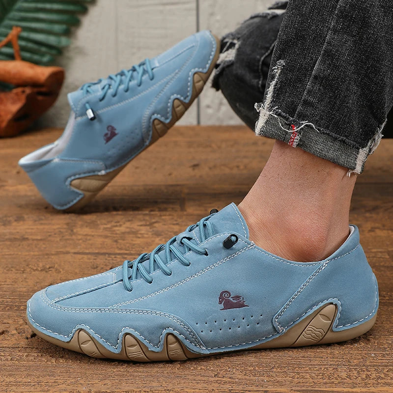 Klassieke loafers Trendy duurzaam kunstleer Waterdichte antislip vrijetijdsschoenen voor buiten wandelen Motorlaarzen voor heren