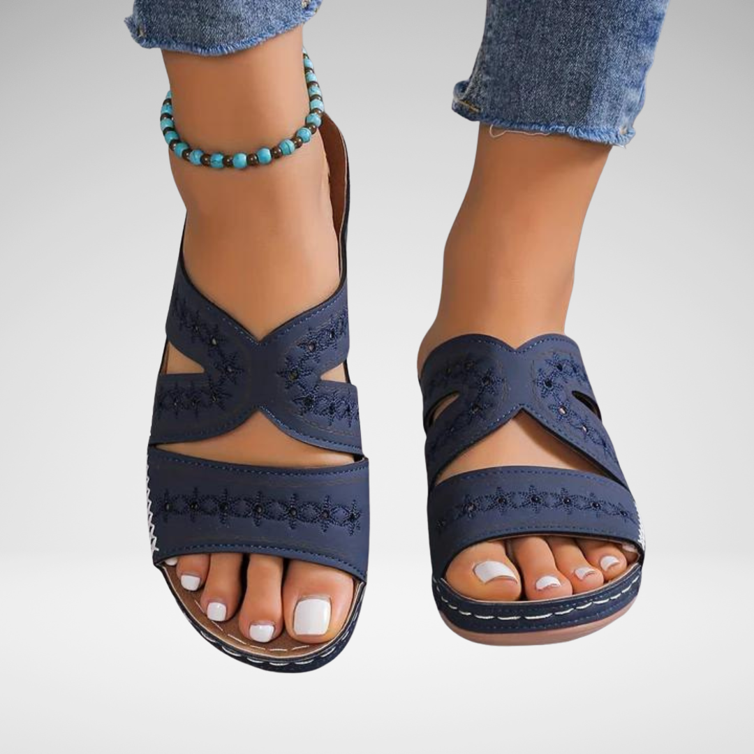 Nadia | Dames Orthopedische Sleehak Slipper