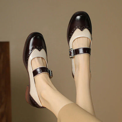Miana Leather Mary Jane Shoes