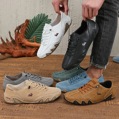 Klassieke loafers Trendy duurzaam kunstleer Waterdichte antislip vrijetijdsschoenen voor buiten wandelen Motorlaarzen voor heren