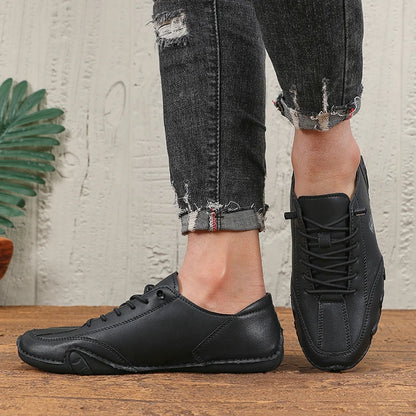 Klassieke loafers Trendy duurzaam kunstleer Waterdichte antislip vrijetijdsschoenen voor buiten wandelen Motorlaarzen voor heren