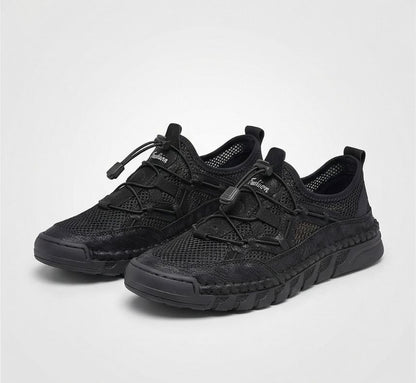 Abby | Orthopedische Sneaker met Ademend Mesh en Elastische Veters