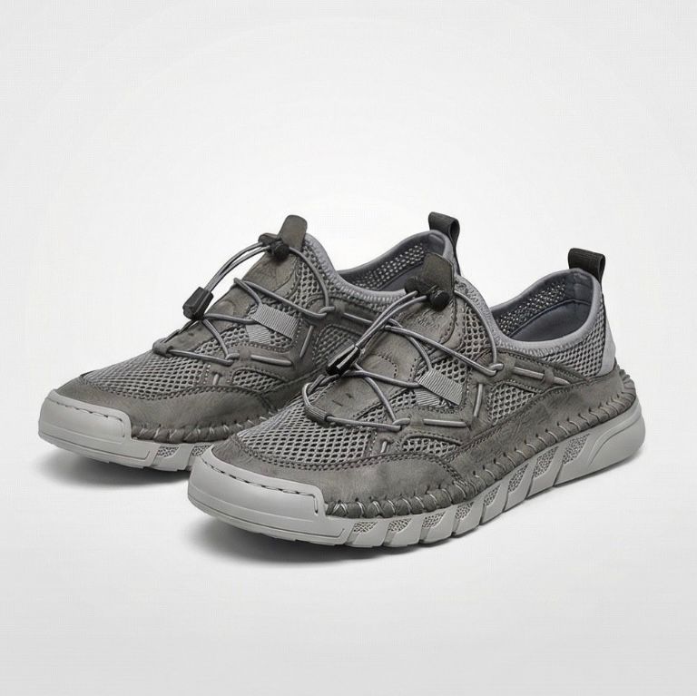 Abby | Orthopedische Sneaker met Ademend Mesh en Elastische Veters