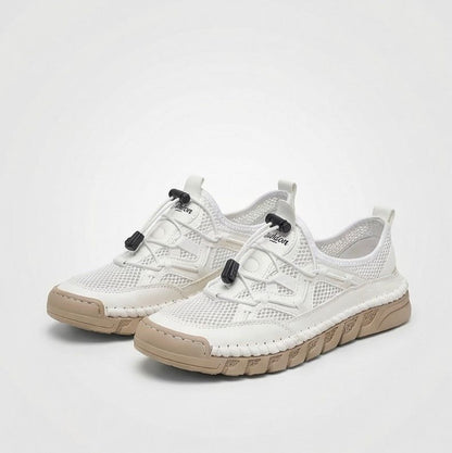 Abby | Orthopedische Sneaker met Ademend Mesh en Elastische Veters