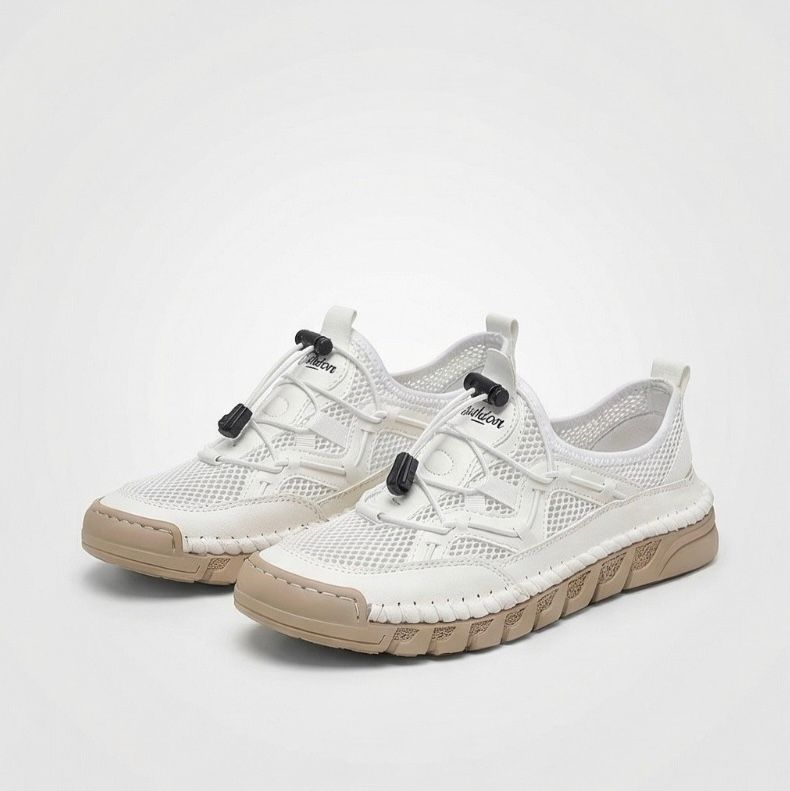 Abby | Orthopedische Sneaker met Ademend Mesh en Elastische Veters