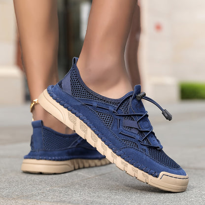 Abby | Orthopedische Sneaker met Ademend Mesh en Elastische Veters