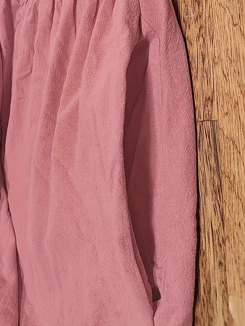 Olive | Vestido largo de mujer con corte imperio y bolsillos laterales