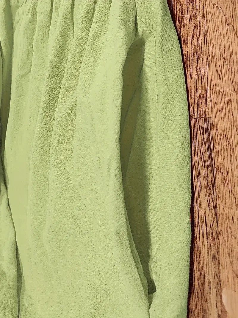 Olive | Vestido largo de mujer con corte imperio y bolsillos laterales
