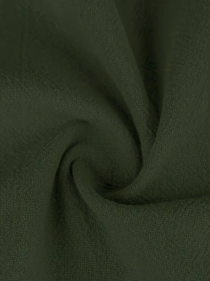 Olive | Vestido largo de mujer con corte imperio y bolsillos laterales