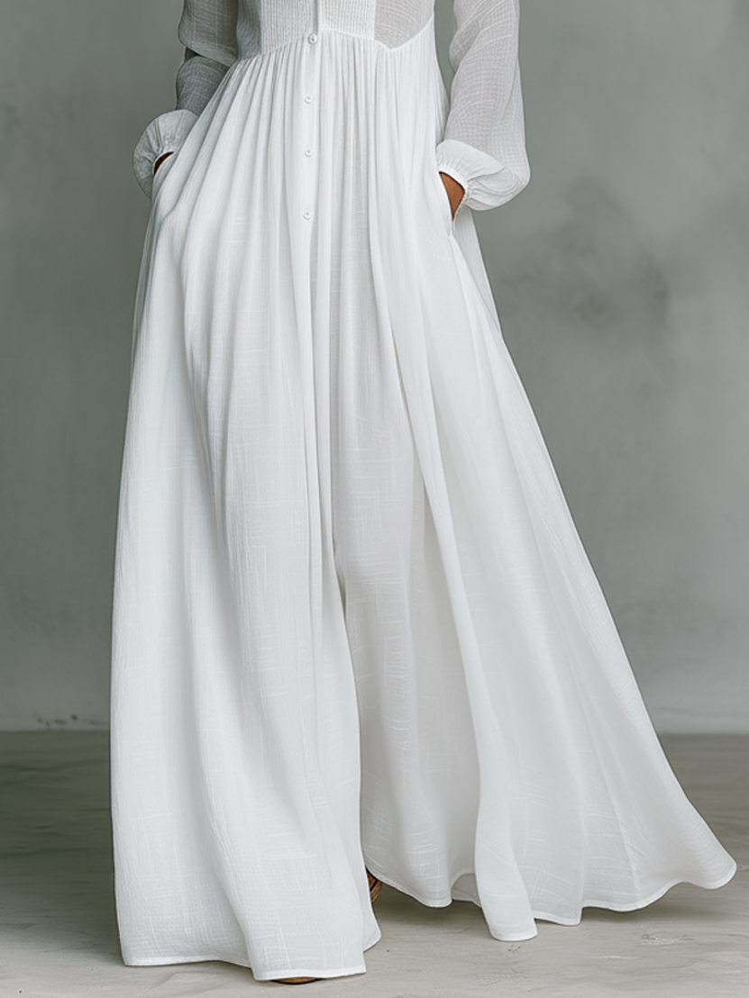 Elisa – Minimalistische maxi-jurk