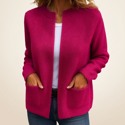 Alma | Chaqueta de Punto Abierta con Bolsillos