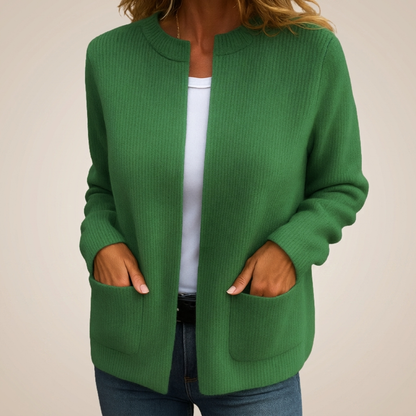 Alma | Chaqueta de Punto Abierta con Bolsillos
