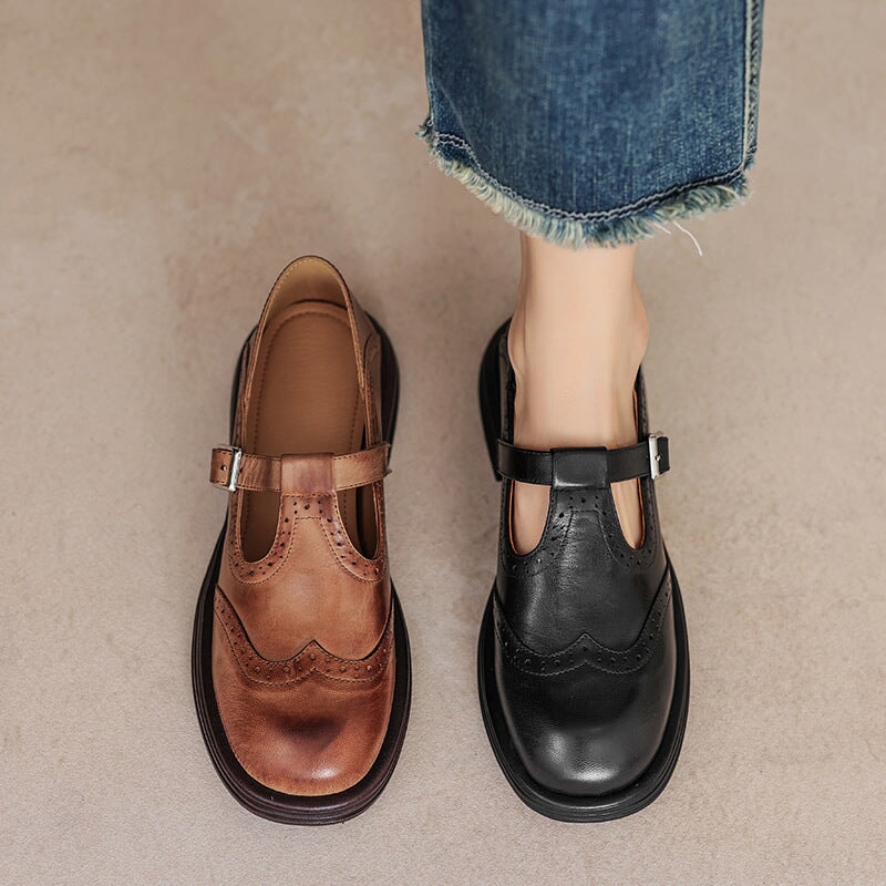 Mattea | Chic Van Leer Mary Janes