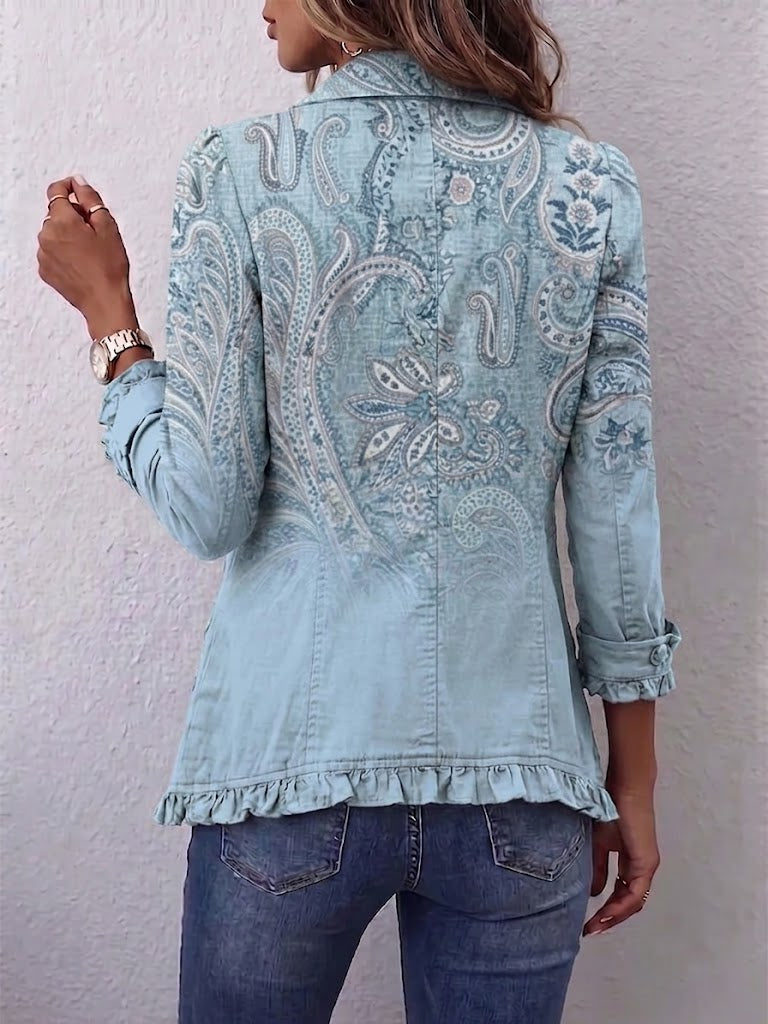 Remedios | Chaqueta de Cachemira Vintage con Volantes